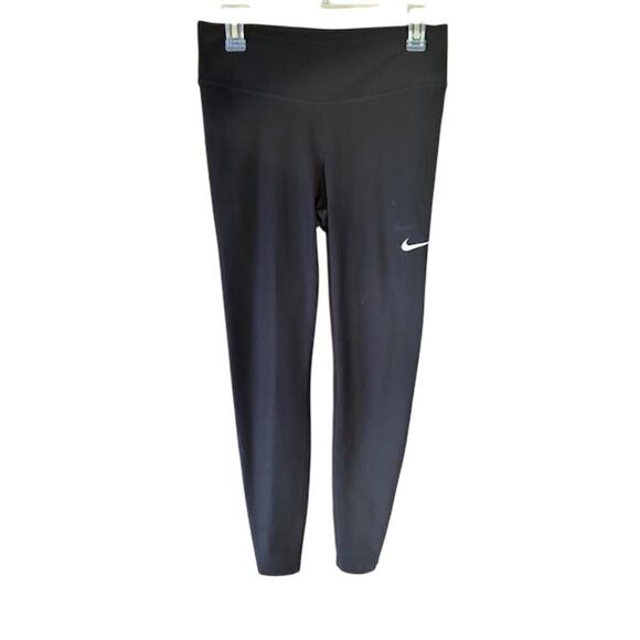 Nike Dri-FIT Black High Waist Leggings Size M - Picture 1 of 5